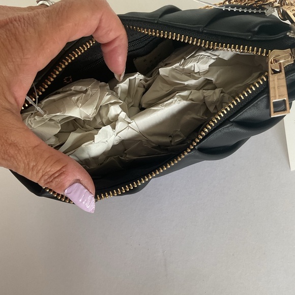 A New Day Black Shoulder Bag with Gold Chain NWT - Picture 11 of 11